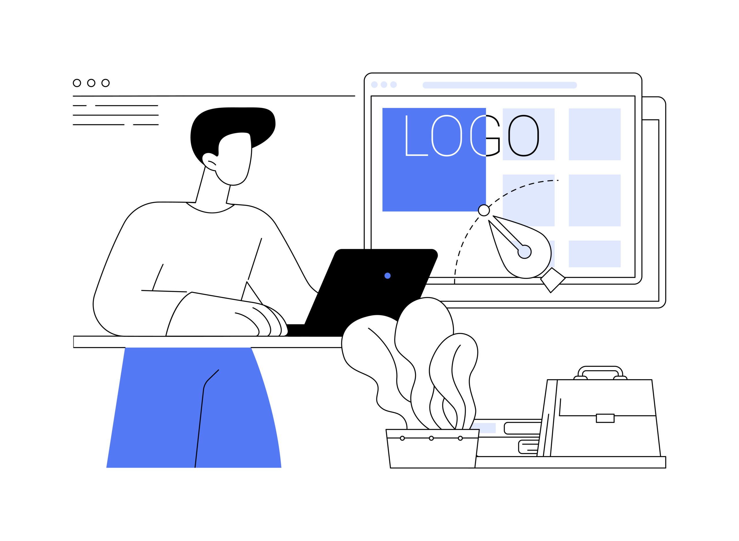 branding concept abstract concept vector illustration.